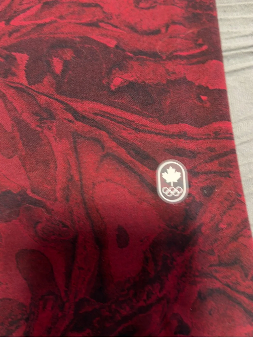 lululemon athletica Team Canada Red Marble-Print Short Sleeve Tee